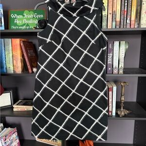 Michael Kors Black and White Sheath Dress